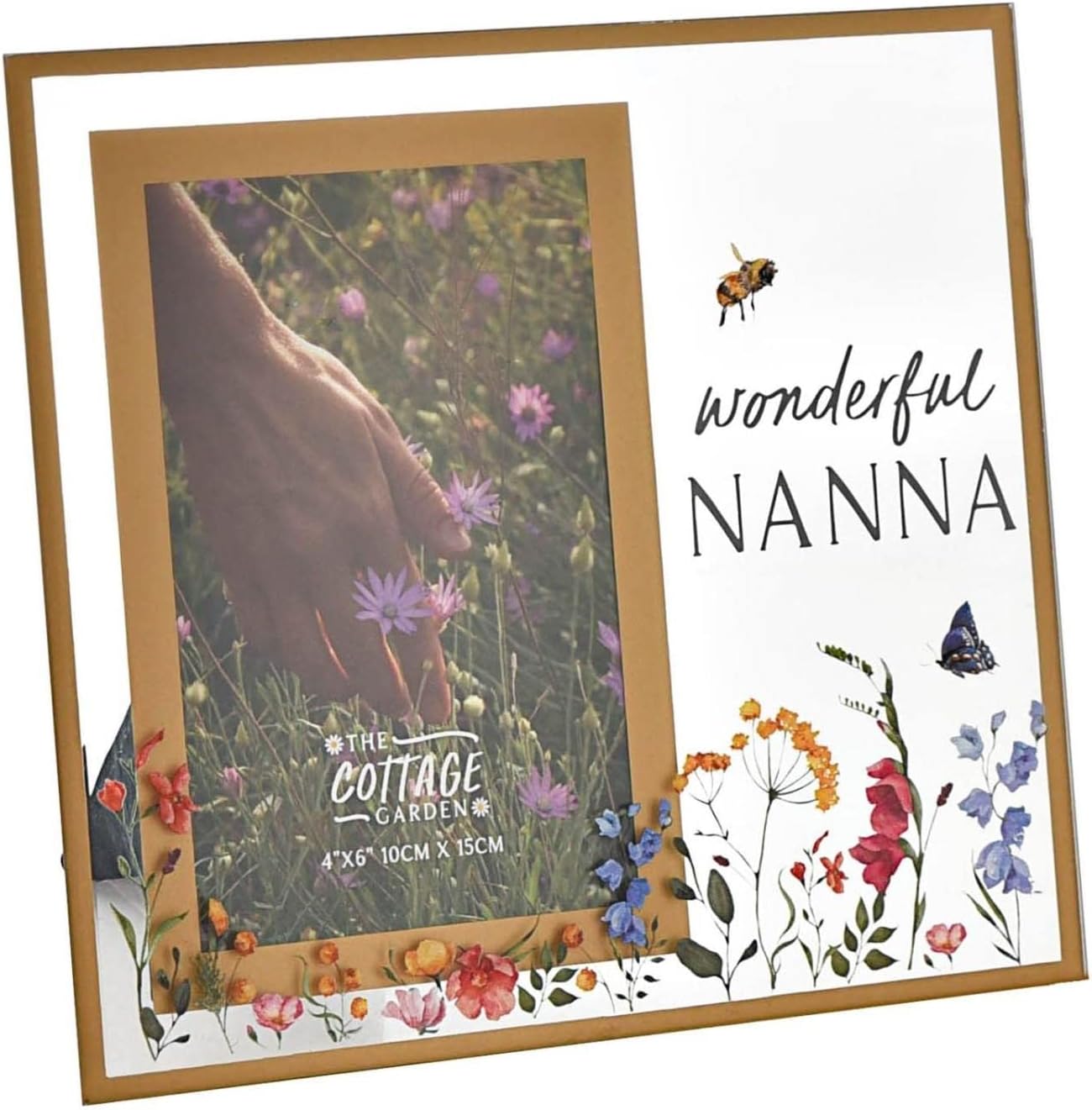 Floral Glass Photo Frame 4' x 6' - Nanna