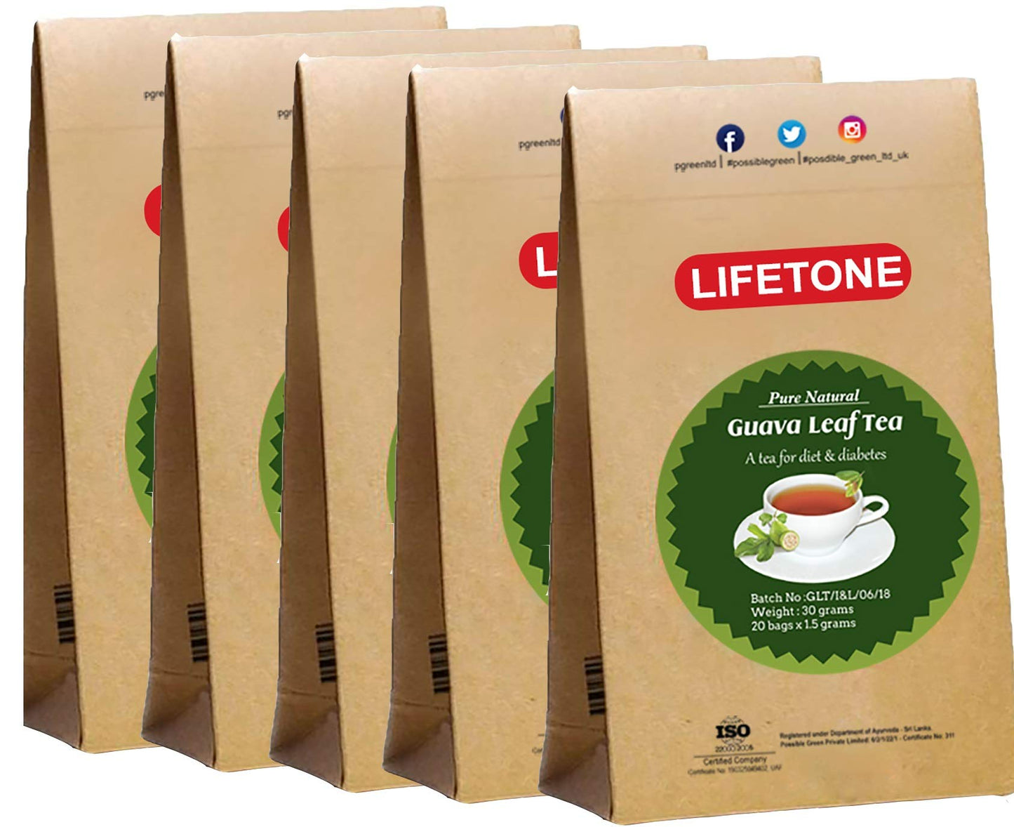 lifetone the tea for better life, Guava Leaf Tea | Immunity Booster | Detox Tea (100 Teabags)