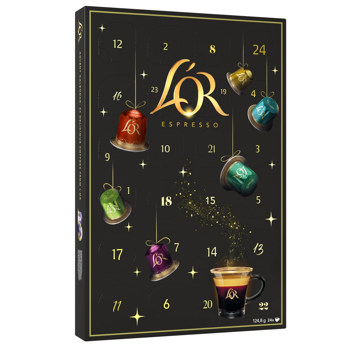 L?OR Coffee Pod Advent Calendar (24 Nespresso?* Compatible Coffee Capsules)