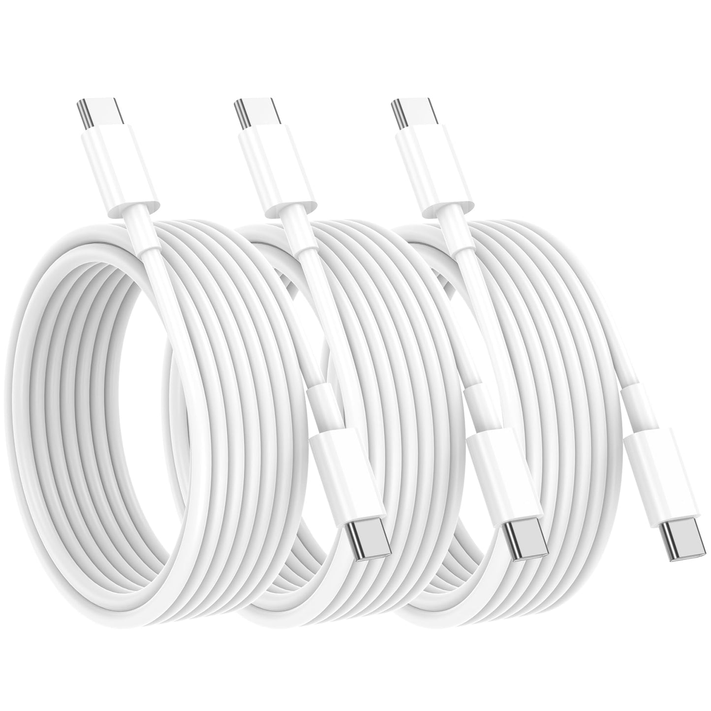 3Pack Long USB C to USB C Charger Cable 3M 60W, Fast Charging Type C to C Cable Lead for Apple iPhone 17 16 15 /Air/Pro Max/Plus/Pro, for MacBook