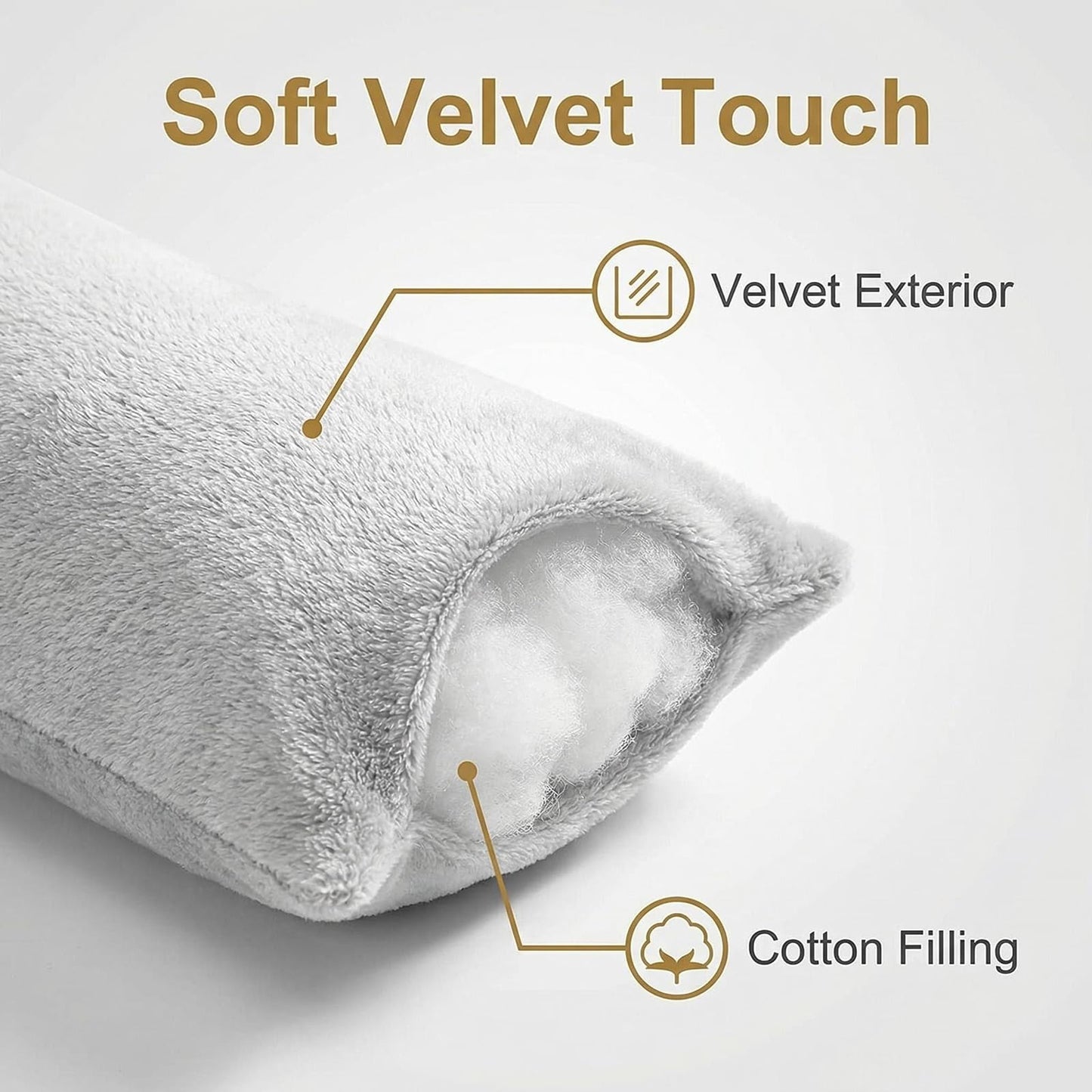 Upstore 2 Pcs Velvet Watch Display Pillows Long Pillow Form for Bracelets Bangles Jewelry Displays Luxury Show Organizer Cushions for Retail