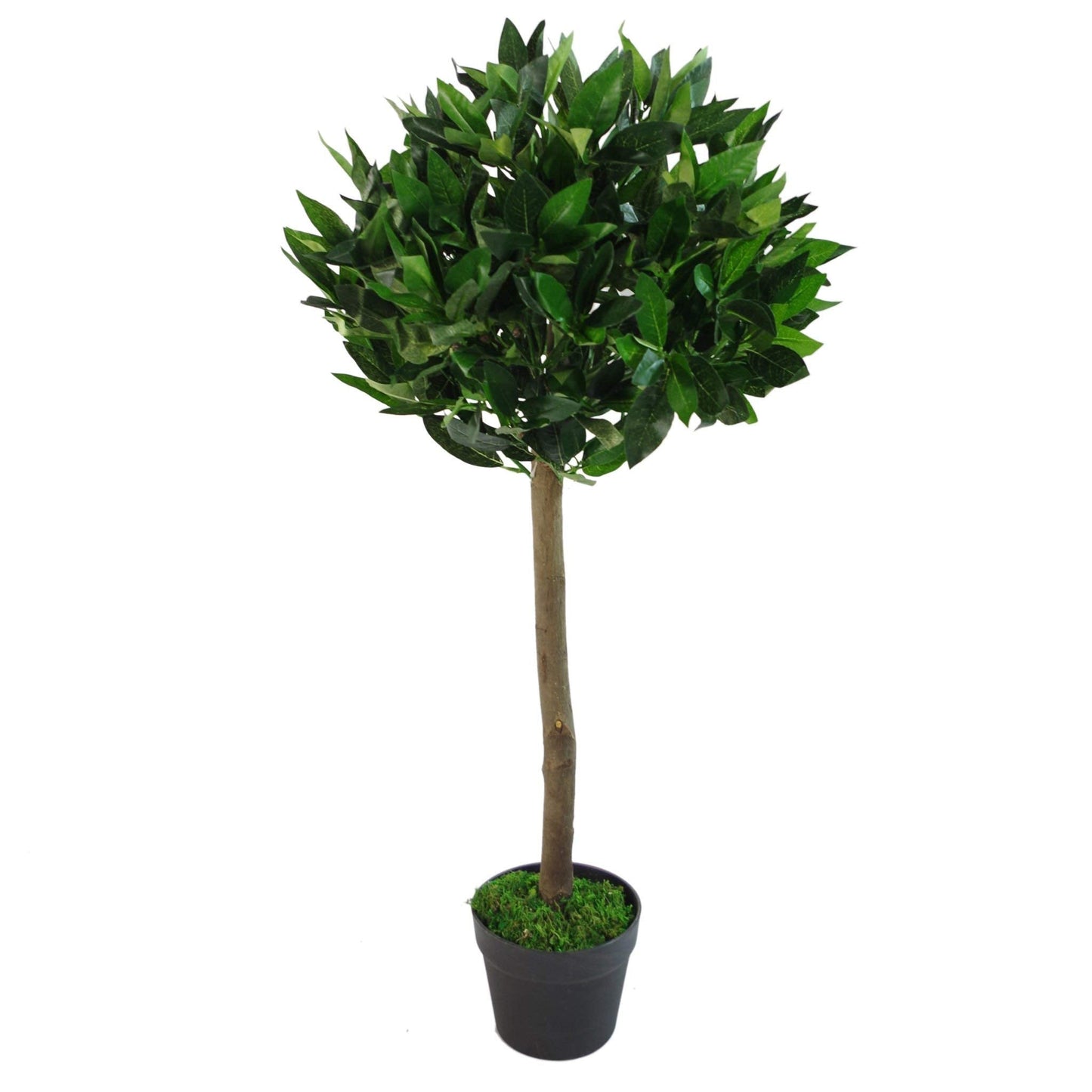 Leaf Design UK Pair of Artificial Bay Topiary Ball Trees, Green, 90cm (3ft)