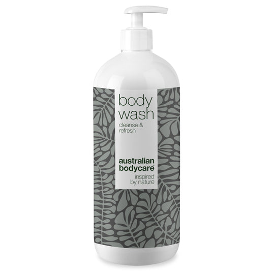 Shower Gel with 4-Terpineol known from Tea Tree Oil 1000 ml - Body Wash helps Pimples, Athlete's Foot, Ringworm, Jock Itch, Acne & Body Odor
