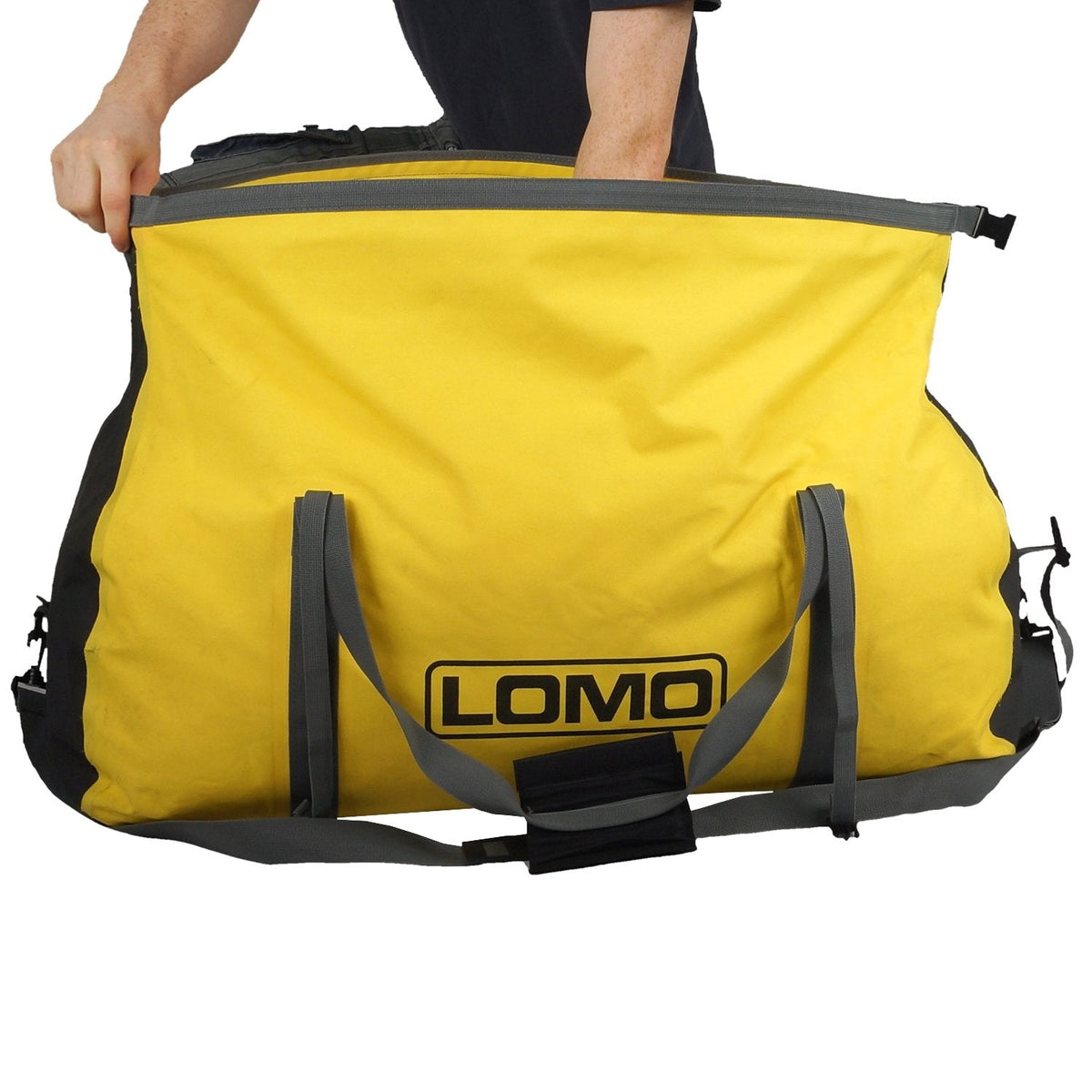 Lomo Dry Bag Roll Top Holdall 60L - Yellow