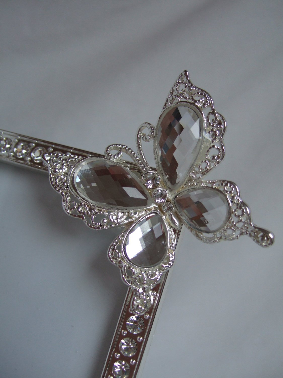 diamante butterfly photo frame 4"x 6"