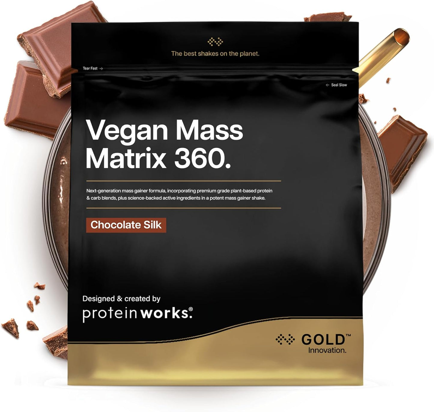 Protein Works Vegan Mass Matrix 360, 2kg, scruffy packaging
