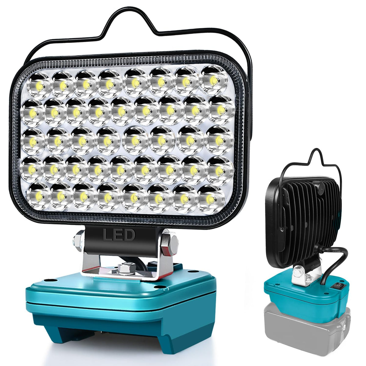 Cordless LED Spotlight for Makita 14.4V/18V LXT Battery - Portable Work Light for Jobsite, Repairing, Outdoor Camping, Fishing, Emergency (No Battery)