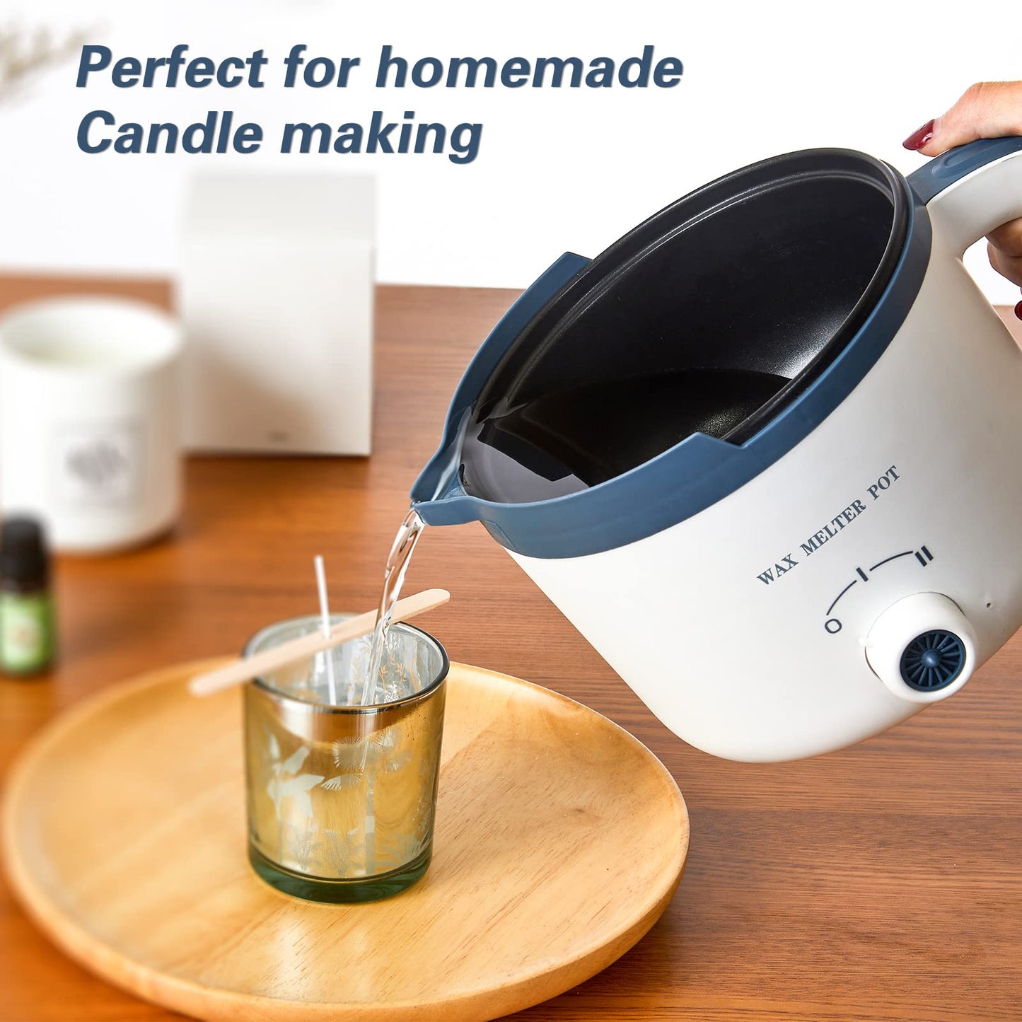 Ksedcon Candle Making Kit with Electric Wax Melting Pot,Soy Wax for Candle Making DIY Candle Maker Set for Adults Beginners, Scented Wax Melts Kit