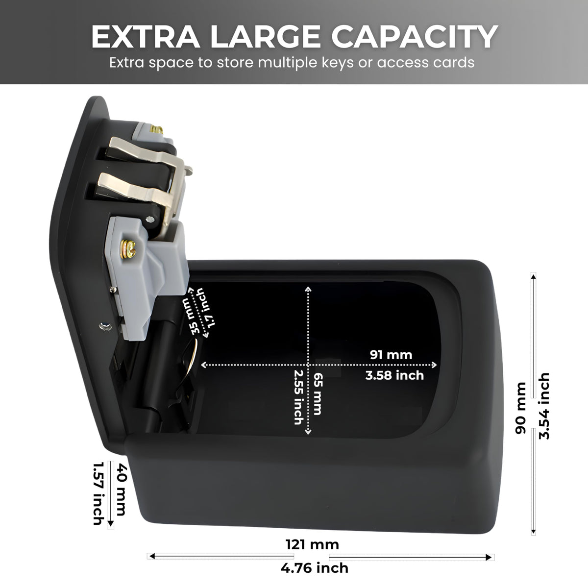 Alta Monte® Premium Key Safe – Outdoor Wall Mounted Key Lock Box, 4-Digit Combination, Heavy Duty Aluminium, Waterproof & Rust Resistant