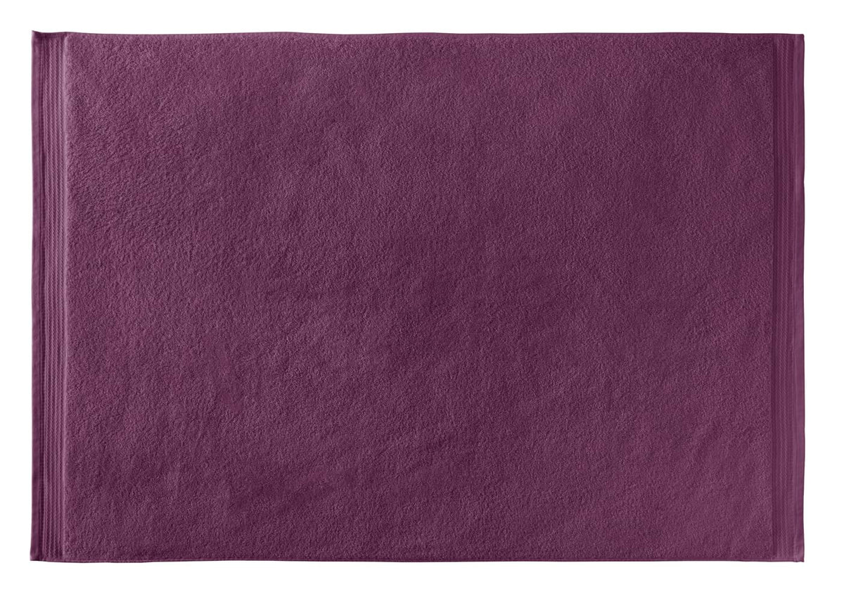 RIZO Top Towel – Set of 1 Shower Towel – Bath Towels – 100% Combed Cotton – 600 g/m2 – Measure 70 x 140 cm – Aubergine