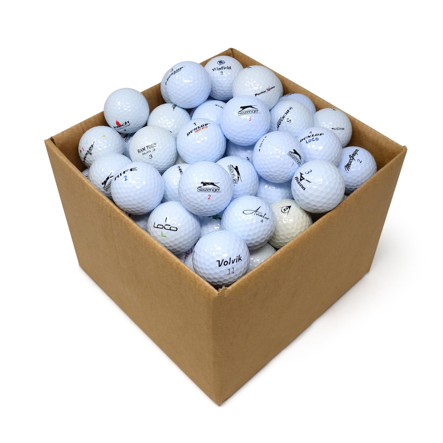 Second Chance Lake Golf Balls - 100 Assorted Recycled Grade A Used Golf Balls for Enhanced Distance - Great Selection Lake Balls for Golf Enthusiasts,