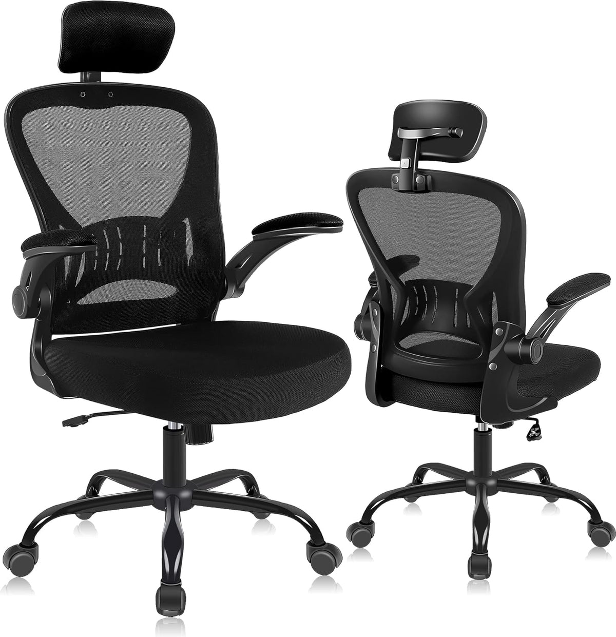 ralex-chair Office Chair, Ergonomic Mesh Adjustable Desk Chair, Black