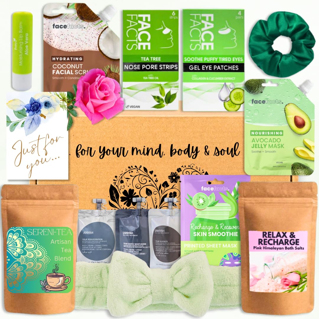 DELUXE Pamper Gift for Woman, Pamper Sets for Women Gifts, Birthday Hamper for Her, Birthday Pampering Spa Sets, Mother?s Day Christmas Anniversary