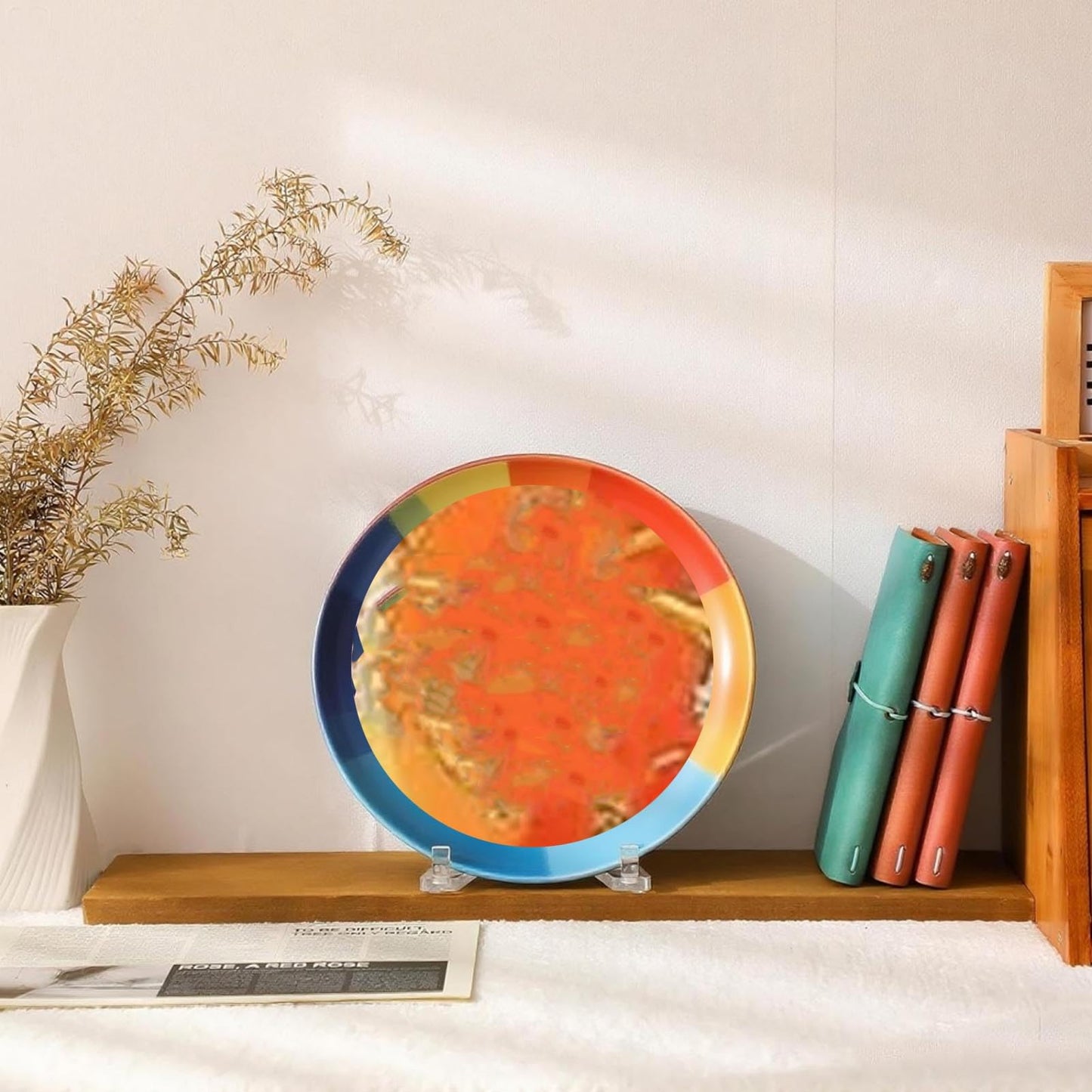 LICAEVEY Acrylic Plate Stand Adjustable Multifunctional, Transparent Tabletop Display Stand for Books, Photos and Artwork