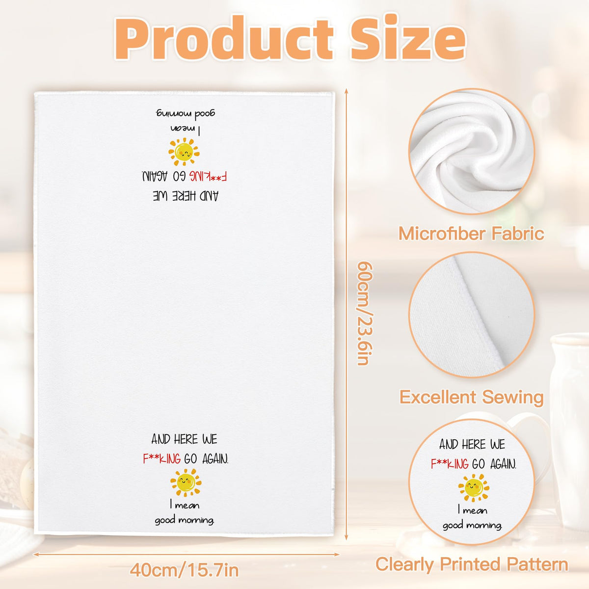 Funny Gift for Men Kitchen Towels,Mens Gifts for Christmas,Joke Gifts for Men,Joke Gift for Women,Jokes Presents for Man,Funny Jokes Presents,Gag