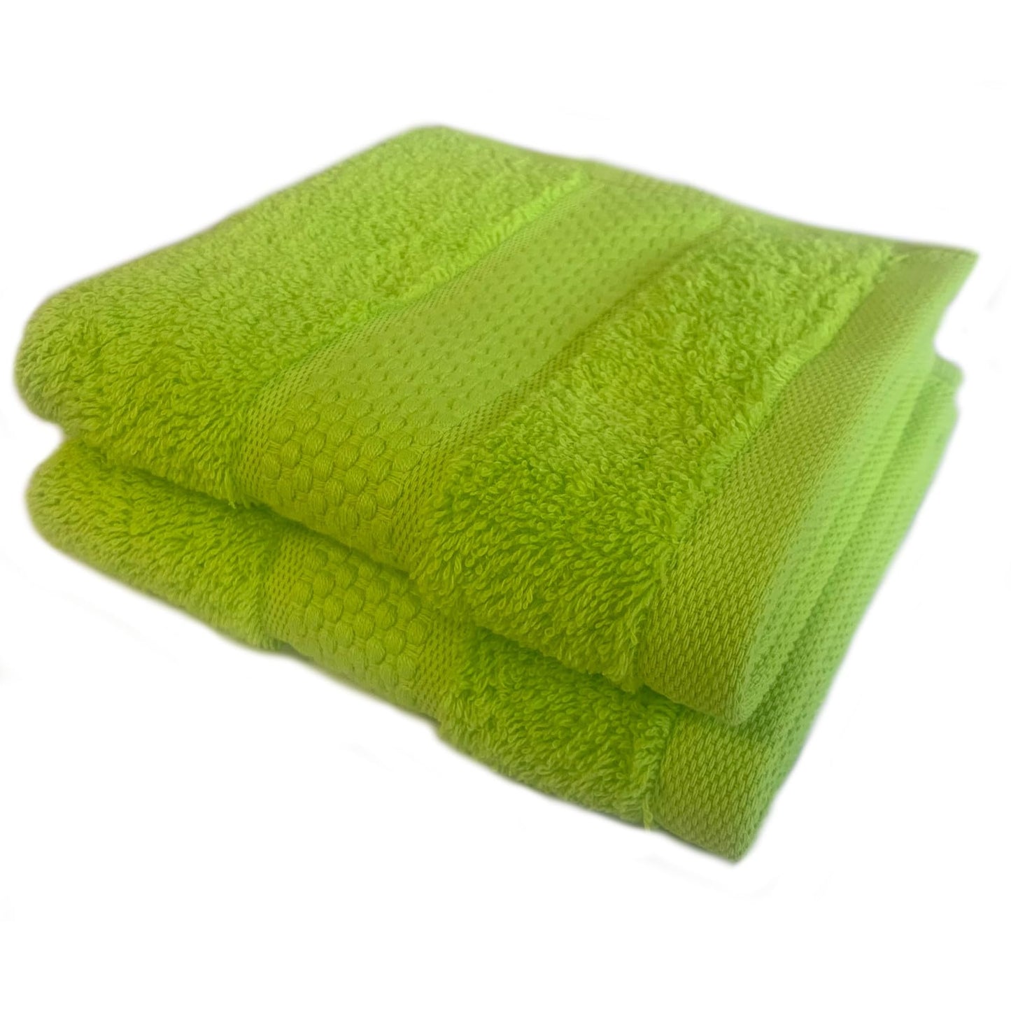 Sue Rossi Face Cloths Pack of 2 or 6, Turkish Combed Cotton, 30cm x 30cm Wash Cloth Fingertip Flannel, Soft & Absorbent