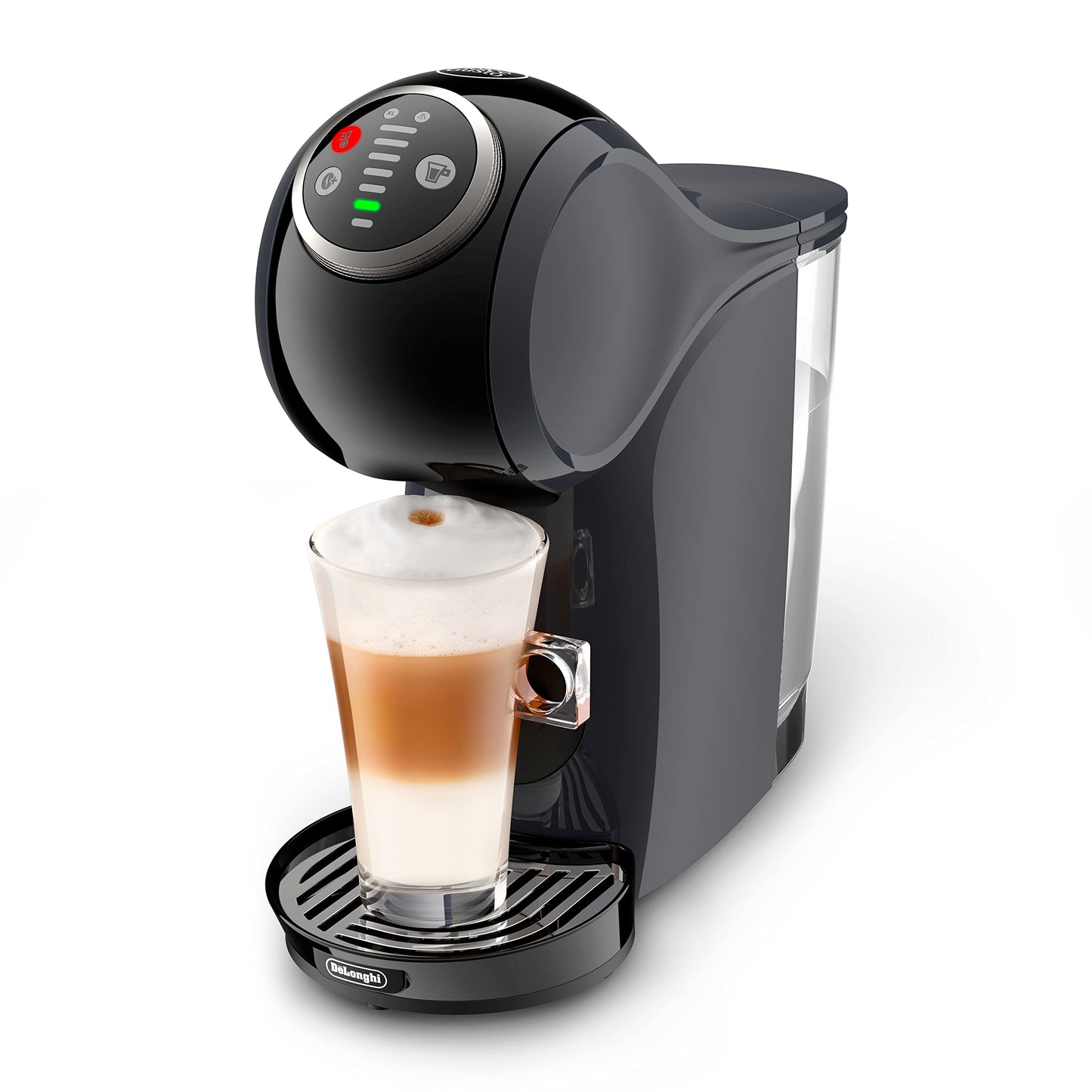 Nescaf Dolce Gusto De'Longhi Genio S Plus EDG315.CGY, Automatic Coffee Machine, Capsule Coffee Machine, Espresso Boost, Cappuccino, Energy Saving