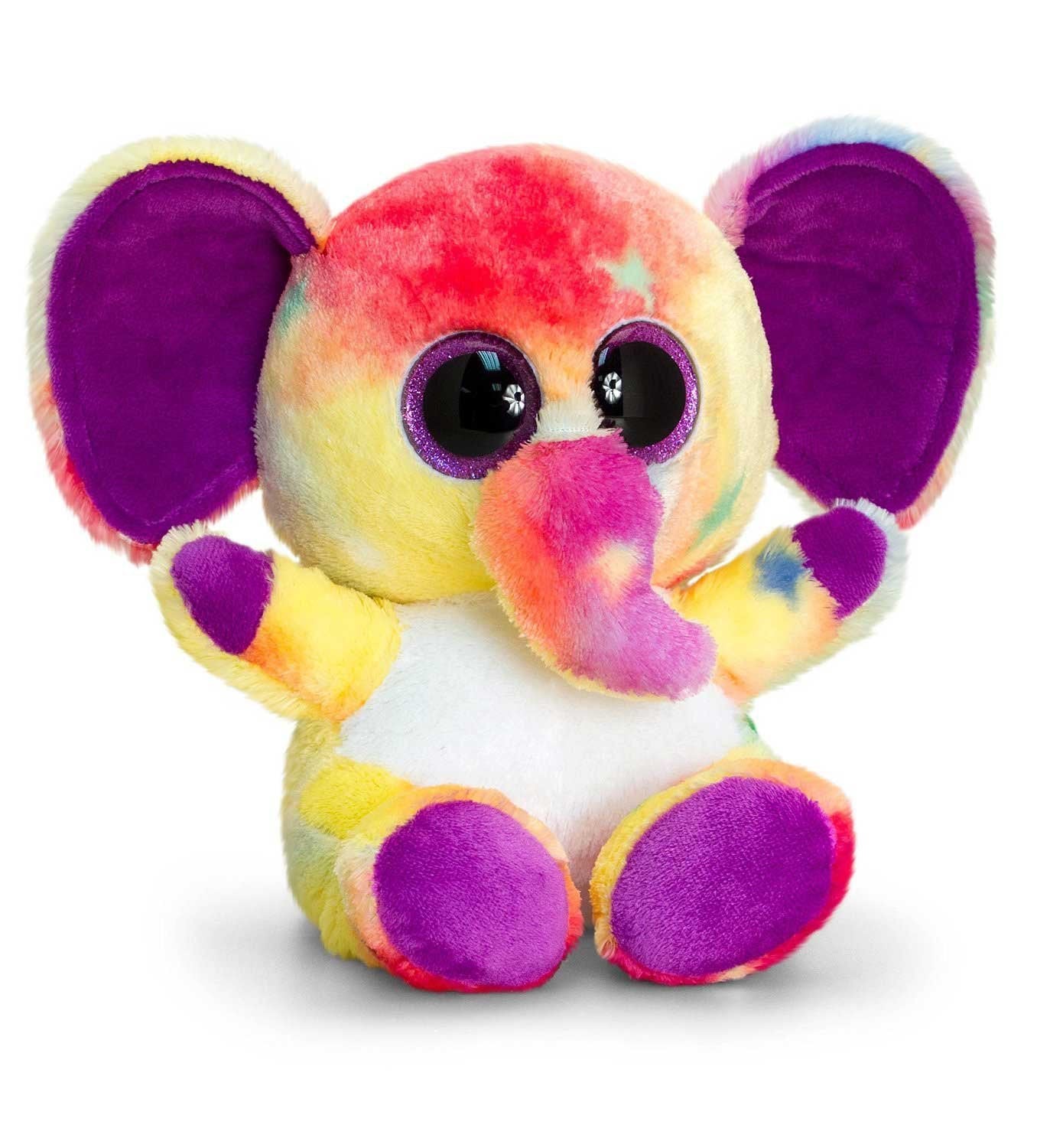 Keel Animotsu Rainbow Elephant Soft Toy 25cm