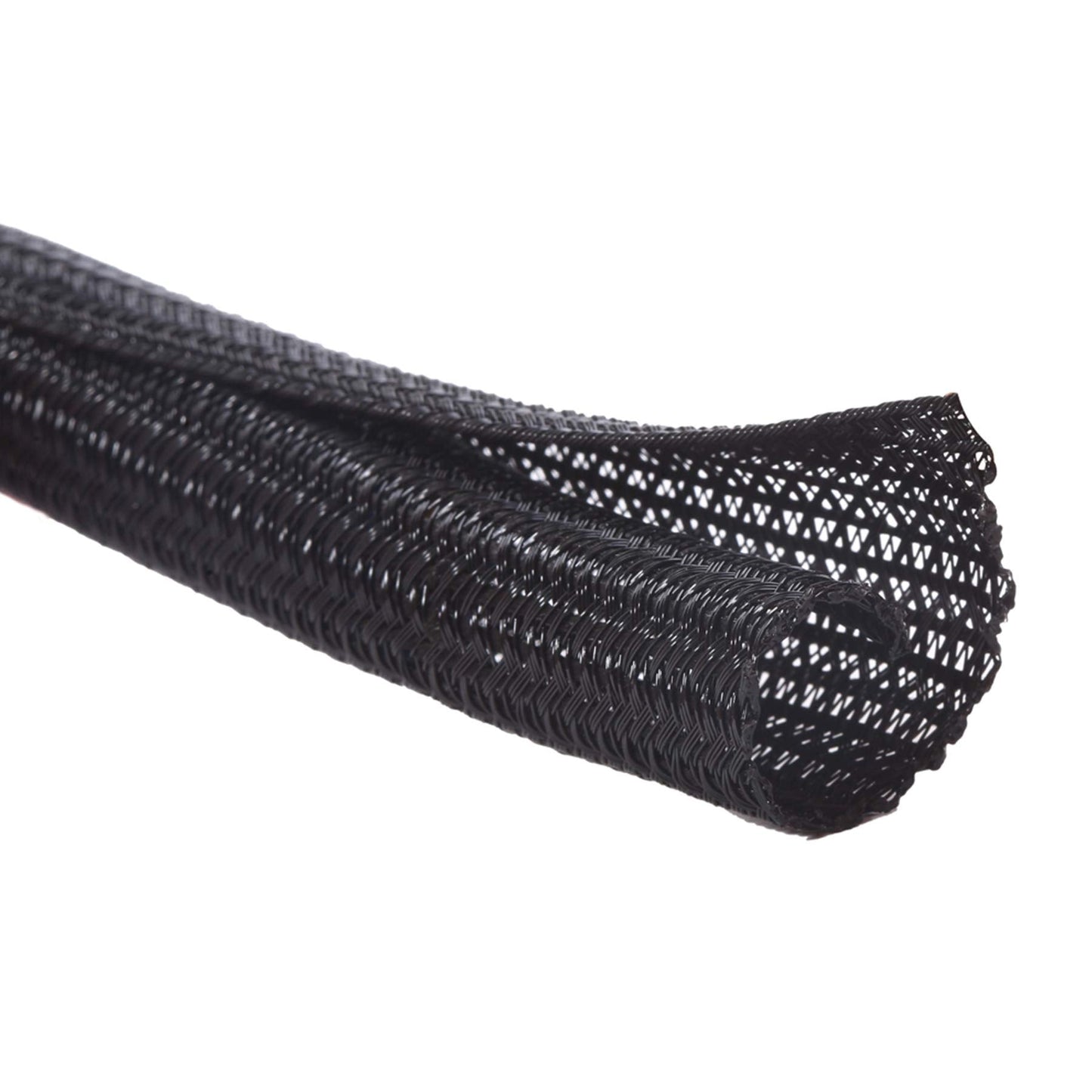 Alex Tech 25ft - 1/2 inch Cord Protector Wire Loom Tubing Cable Sleeve Split Sleeving For USB Cable Power Cord Audio Video Cable ? Protect Cat From