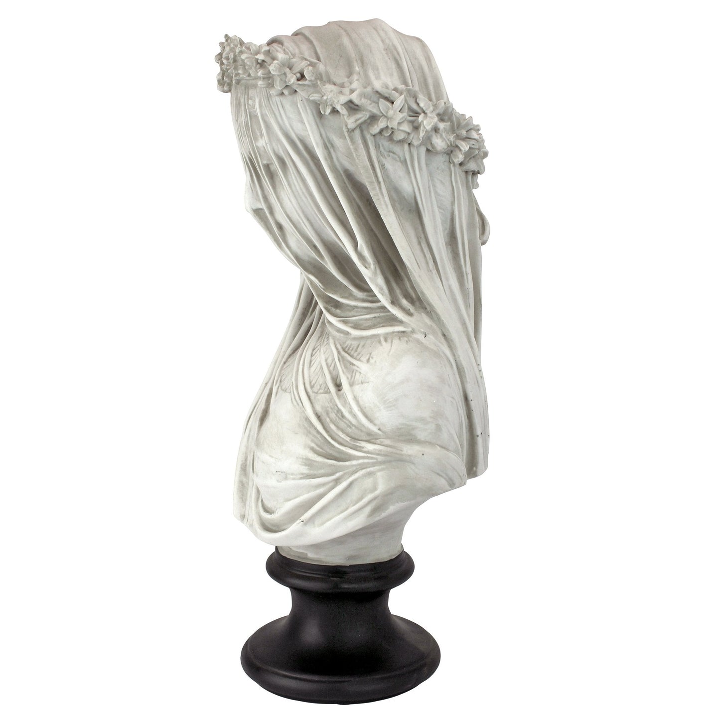 Design Toscano NG31524 the Veiled Maiden Sculptural Bust,White,15D x 23W x 35.5H centimetres