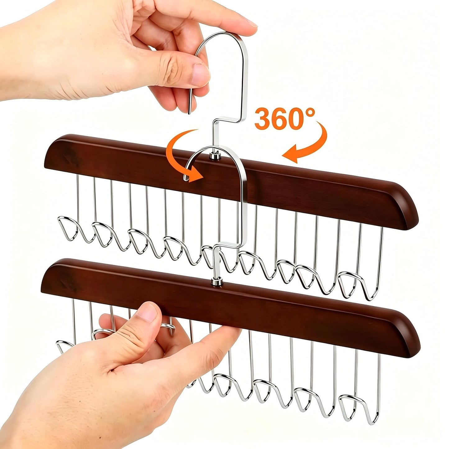 2 Pack Non-Slip Wooden Skid-Proof Belt Holder