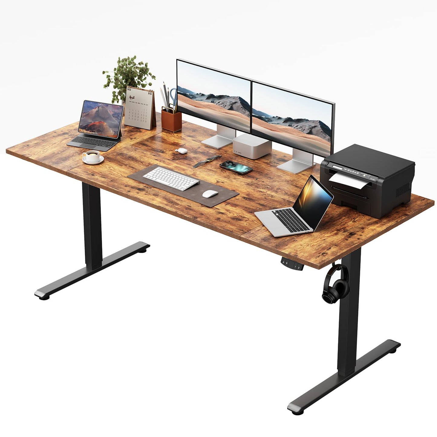 Klicelor Height Adjustable Electric Desk, 2 Memory Buttons, 120x80cm
