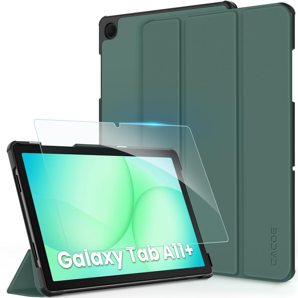 CACOE Case for Samsung Galaxy A11+ Plus Tablet case with Screen Protector 11 inch 2025(SM-X236B/SM-X230)? Full Protective Ultra Thin Cover with Stand,