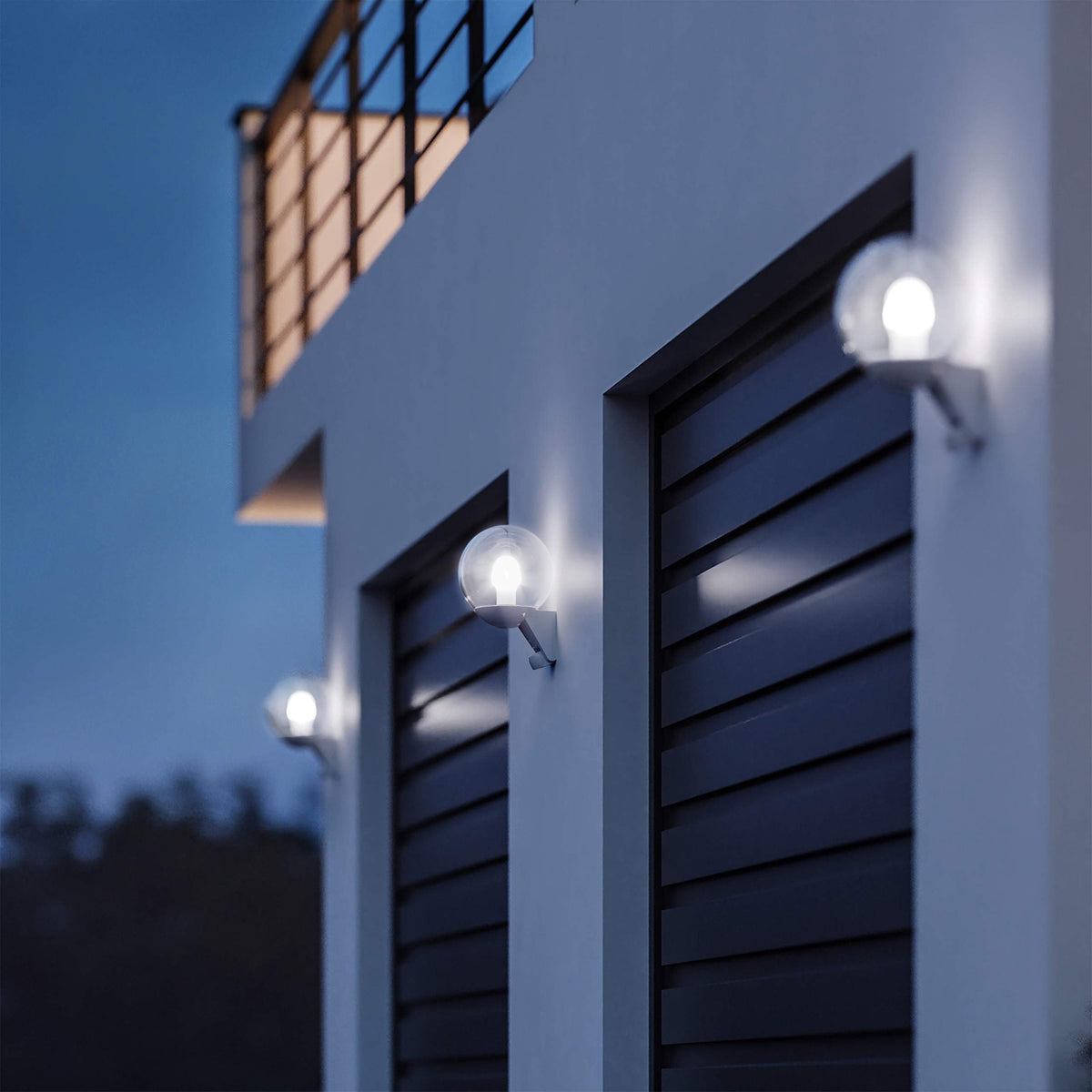 Steinel L 585 S Outdoor Wall Light White, 180 Motion Sensor, 10 m Reach, Maximum 60 W Light Bulb (Not Included), E27 Fitting