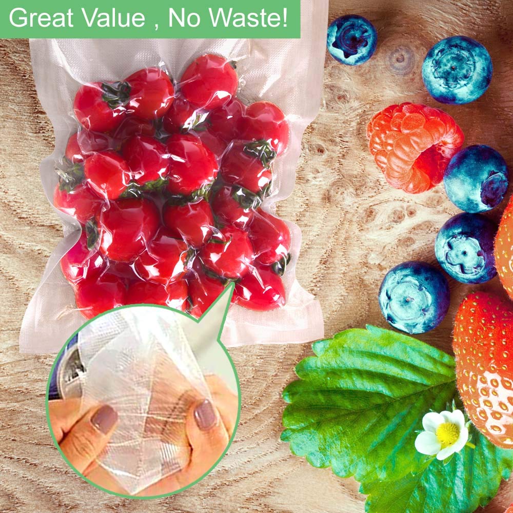 O2frepak 100 Count 30X40cm Textured Vacuum Sealer Bags for Food,BPA Free and Heavy Duty Embossed Vacuum Seal Food Sealer Bags,Great for Sous Vide