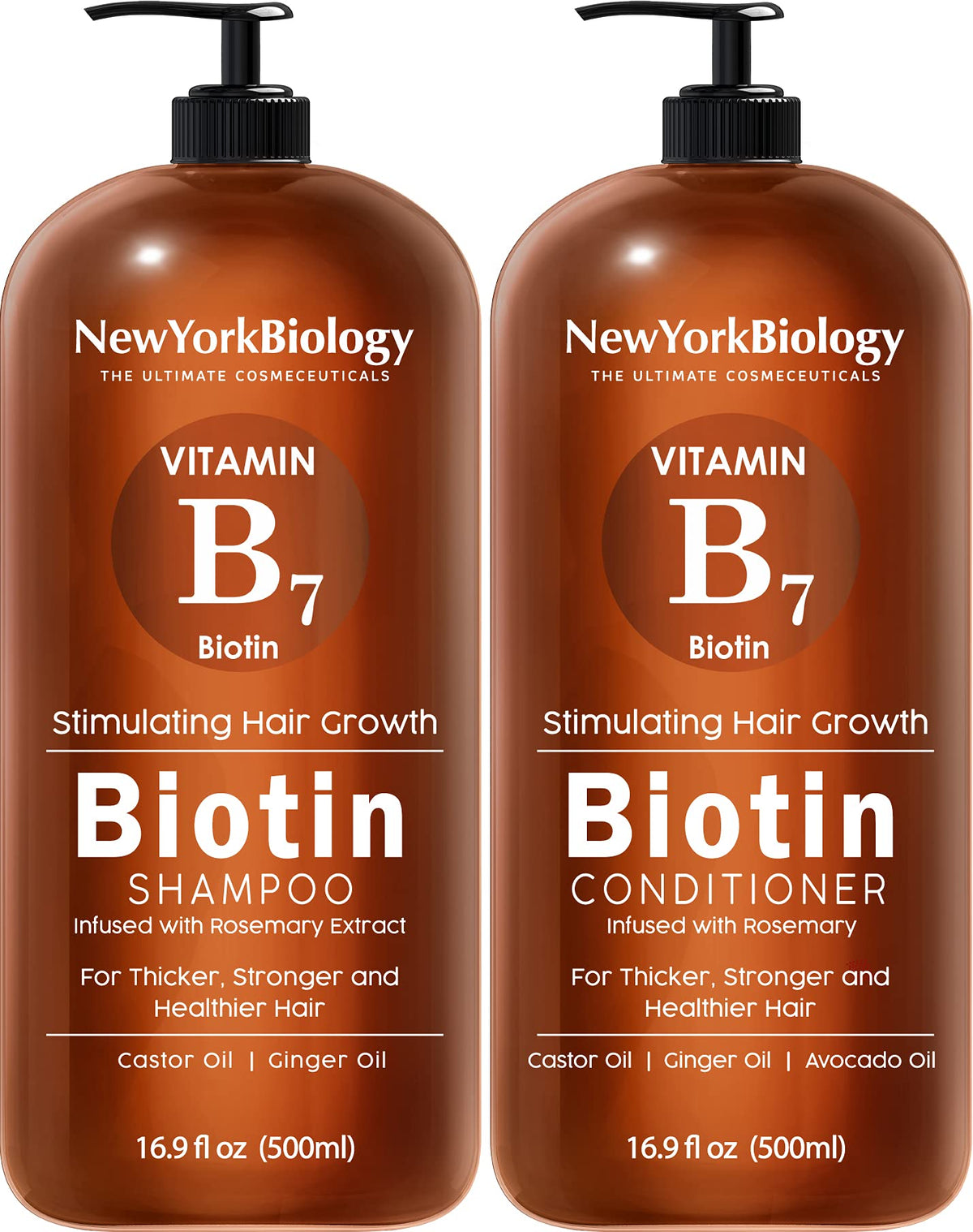 Biotin Shampoo and Conditioner Set 500ml for Thinning Hair ? Thickening Formula for Hair Loss Treatment ? For Men & Women ? Anti Dandruff ? Packaging