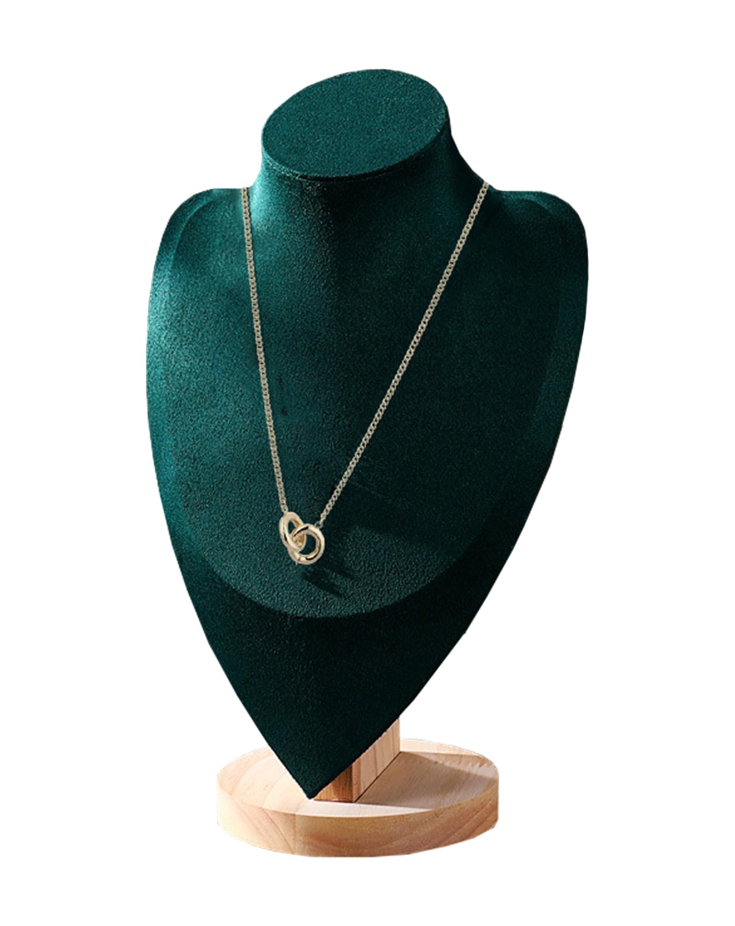 TINGSING Velvet Necklace Display Stand Jewelry Bust Display Stands