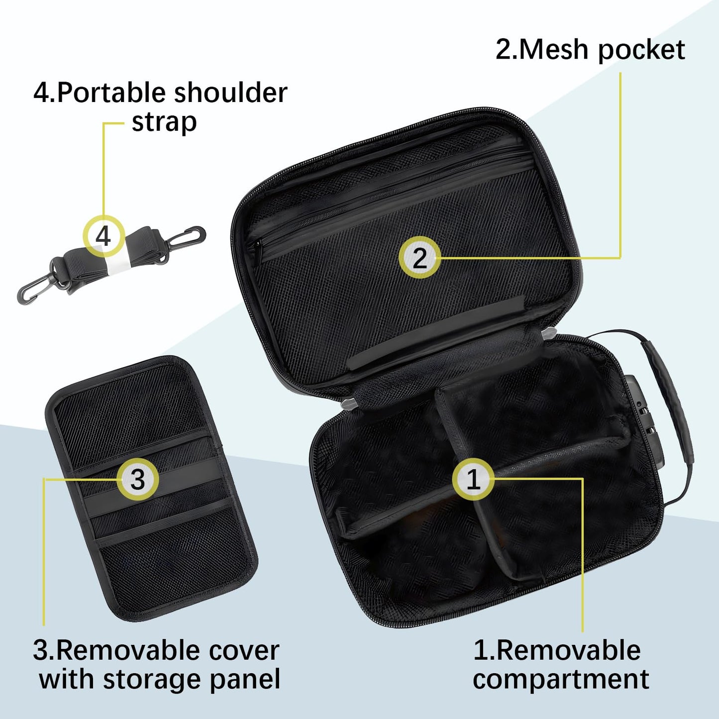 Kazaigou 16-in-1 Smell Proof Stash Box with Combination Lock
