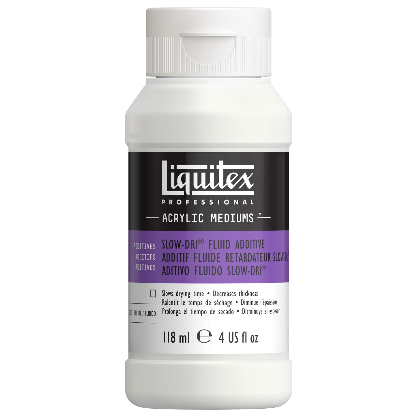 Liquitex 126704 Professional Slow-Dri Fluid Retarder Effects Medium, 118 Ml