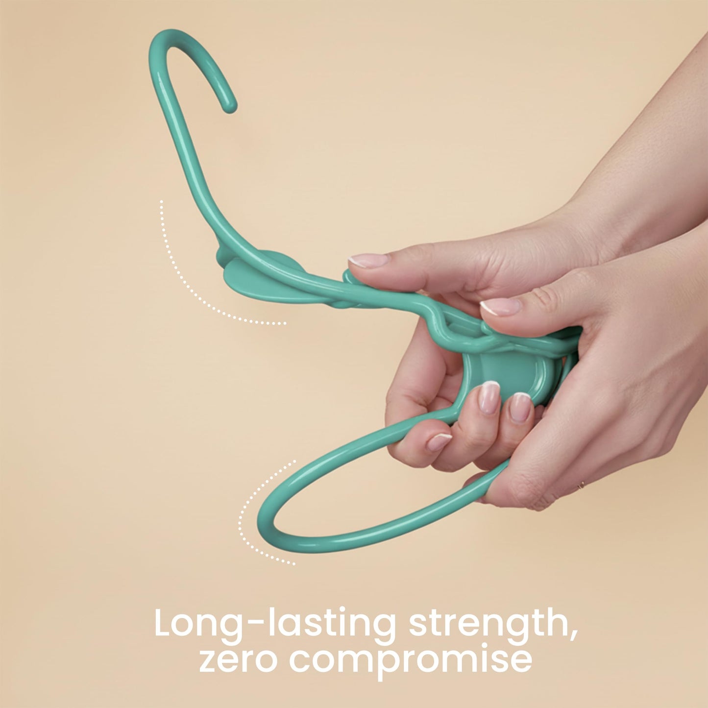 Utopia Home 30 Pack Plastic Hangers Space Saving, Durable Hanger with Shoulder Grooves, Aqua