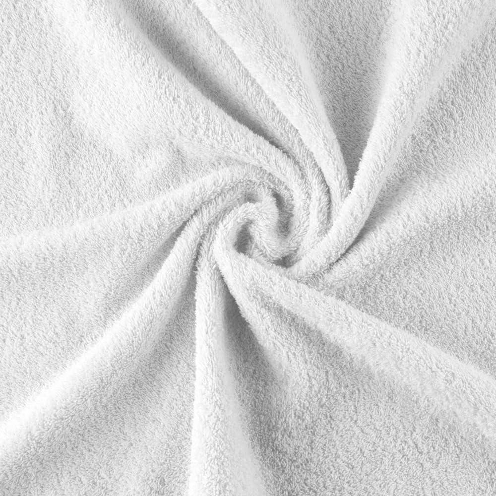 Top Towel - Premium - Large Bath Towels - Bath Towels - 2 Face Towels or Bidet -30x50cm - 100% Cotton - 600g - White