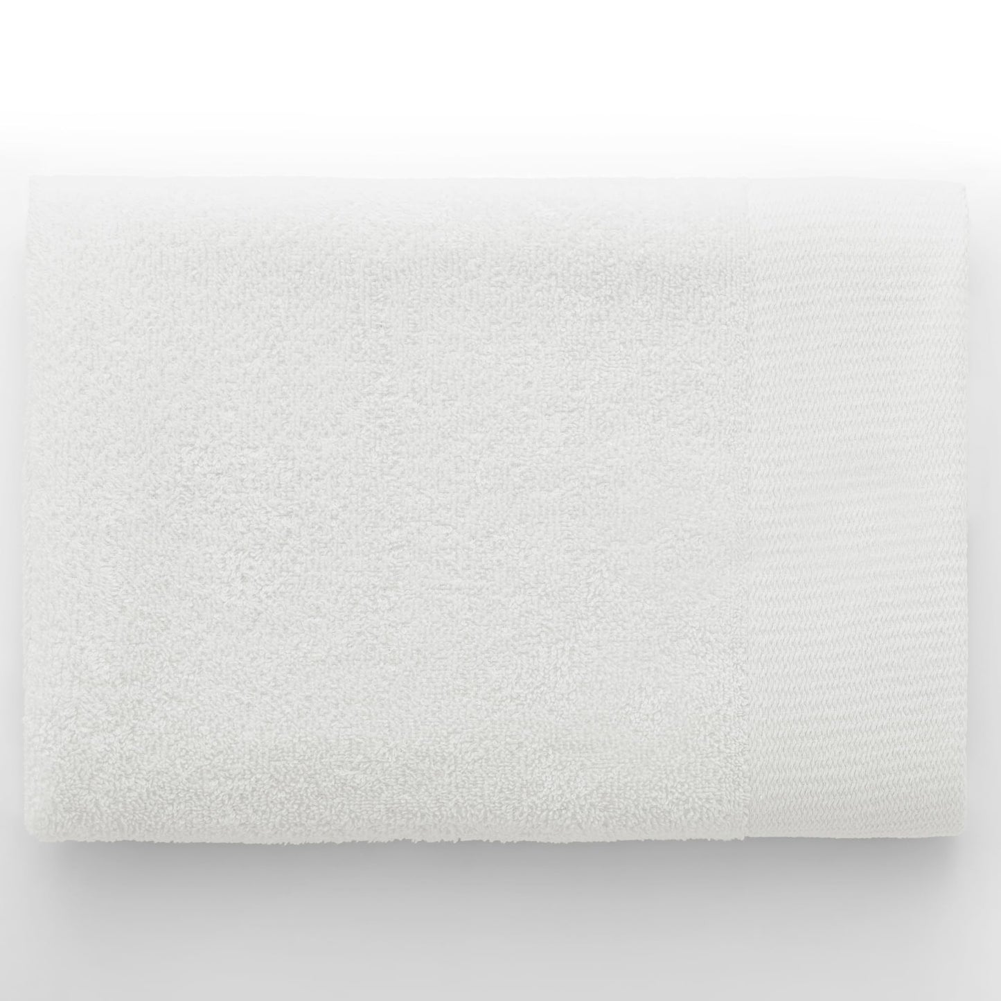 AmeliaHome Set 10pcs 4 Guest Towels 30x50 cm, 4 Towels 50x100 cm and 2 Bath Towels 70x140 cm 100% Cotton Absorbent White Amari