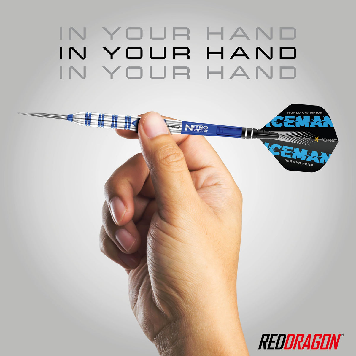 RED DRAGON Gerwyn Price Originals 26 Gram - Tungsten Steel Darts Set with Flights and Stems