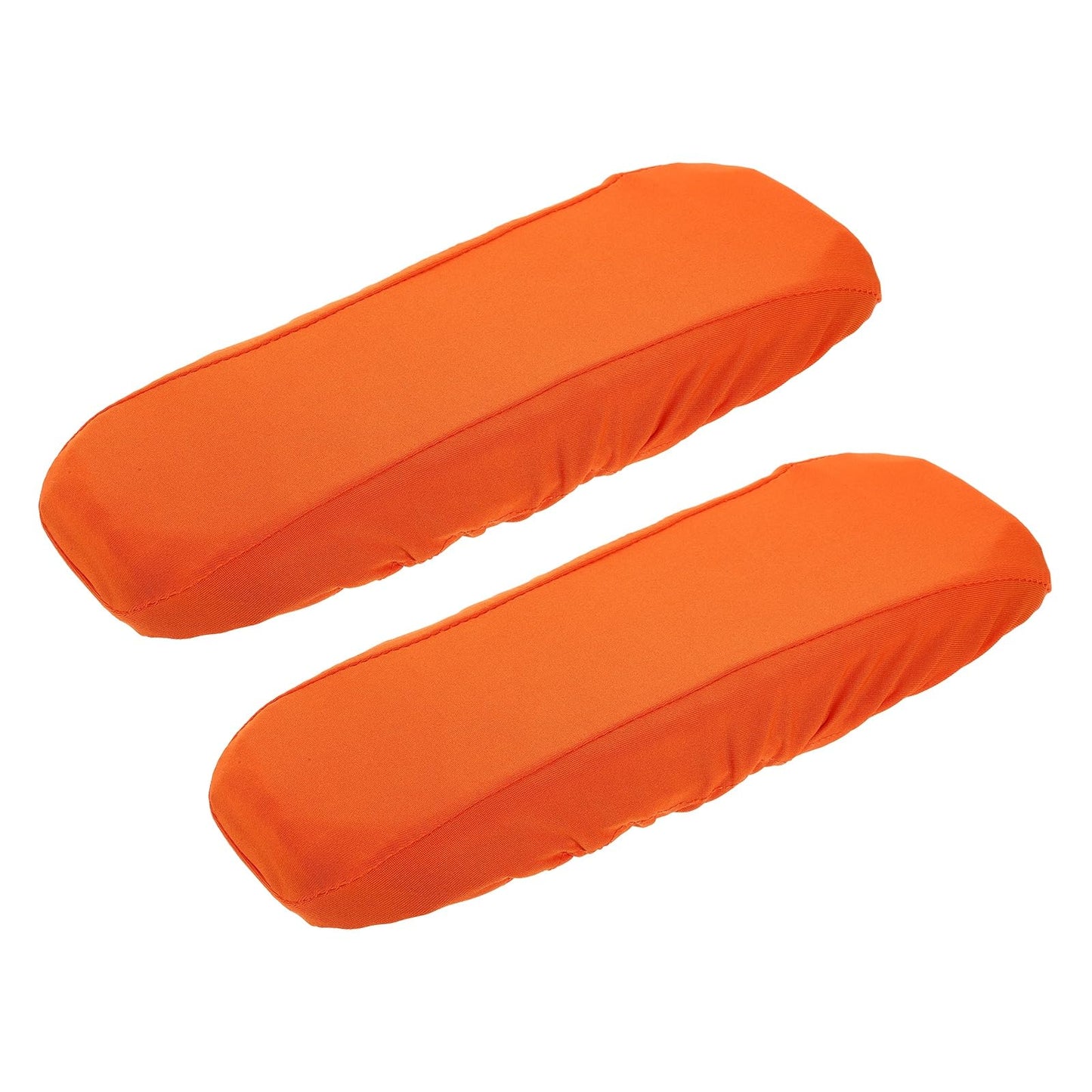 sourcing map Chair Armrest Slipcovers Covers, 32 x 8cm Polyester Removable Seat Hand Rest Protector for Office Chairs Desk Chair(Orange)