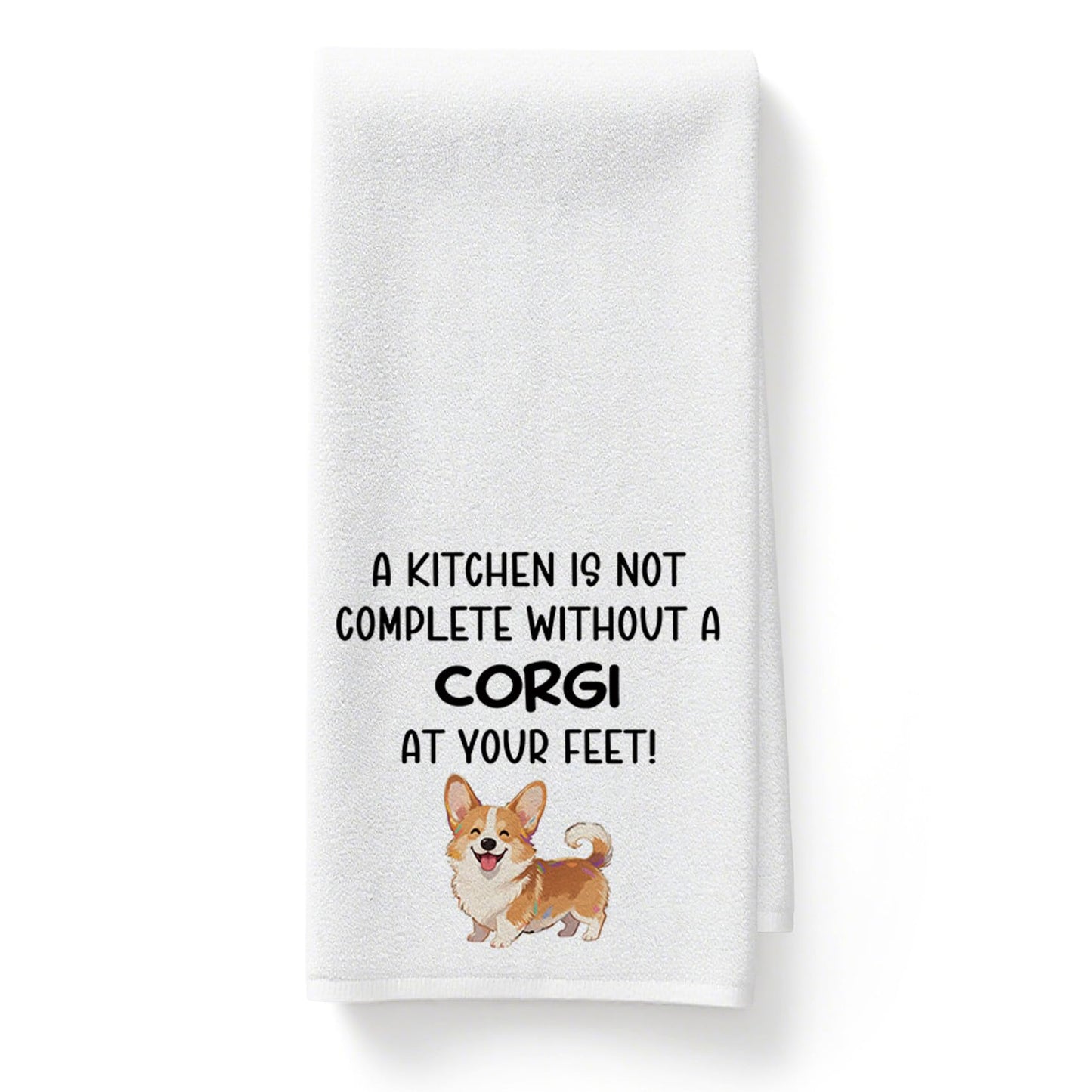 Yeeaulpa Corgi Gifts,Corgi Birthday Kitchen Towel,Corgi Christmas Towels,Dog Gift,Dog Mum Presents,Present for Pet,Pets Memorial Present,Birthday