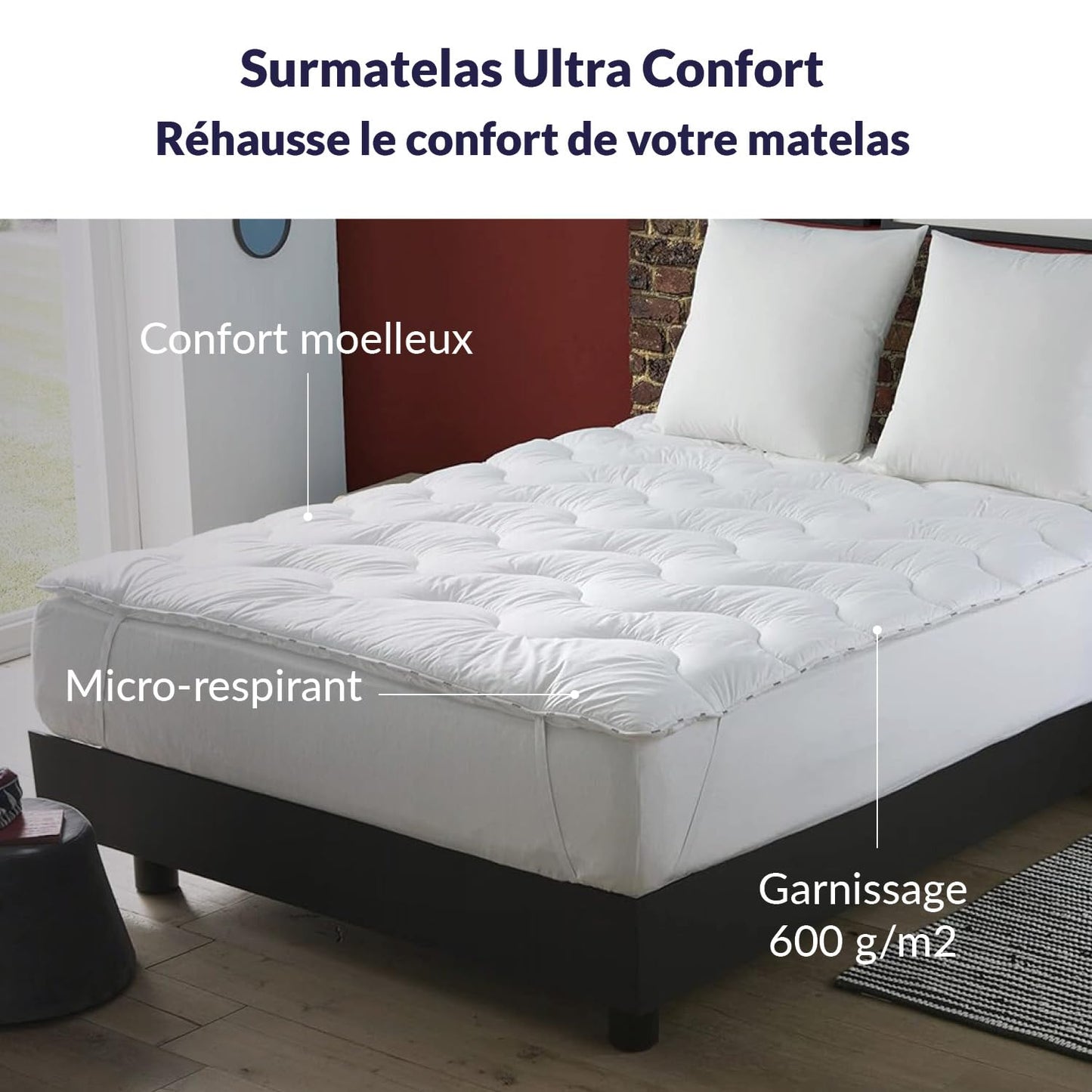 DODO SURCOMFORT MATTRESS REFLEX ECOLABEL, White, 140 x 190 cm (thickness 4cms)