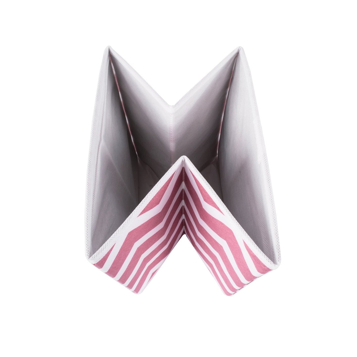 DII Fold-able Fabric Storage Container, 11 x 11 x 11-Inch, Set of 2, Rose Chevron, Small (2)