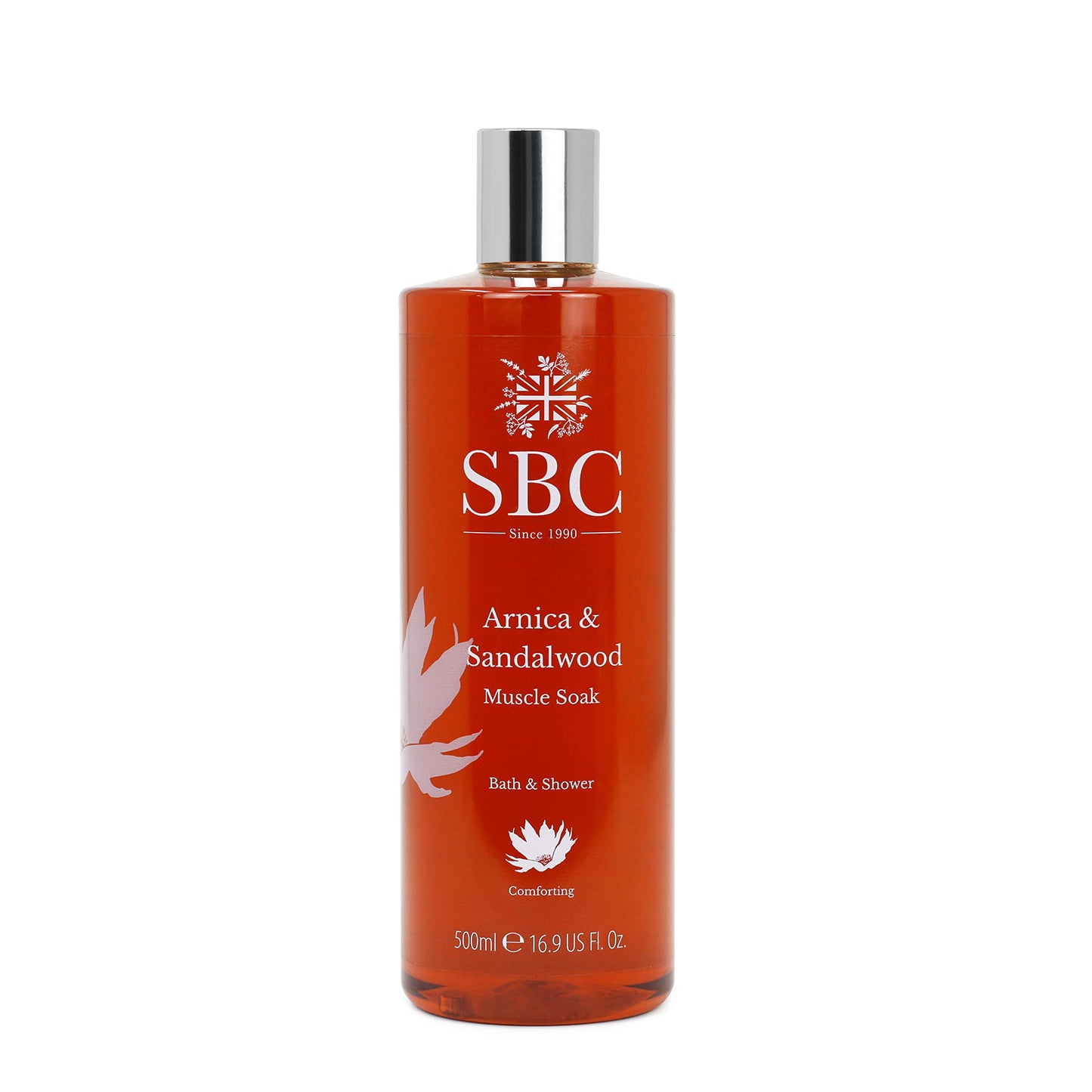 SBC Skincare Arnica & Sandalwood Muscle Soak - 500ml | Soothing Bubble Bath For Men And Women | Vegan Friendly Bath Soak | Bath Soak For Muscle