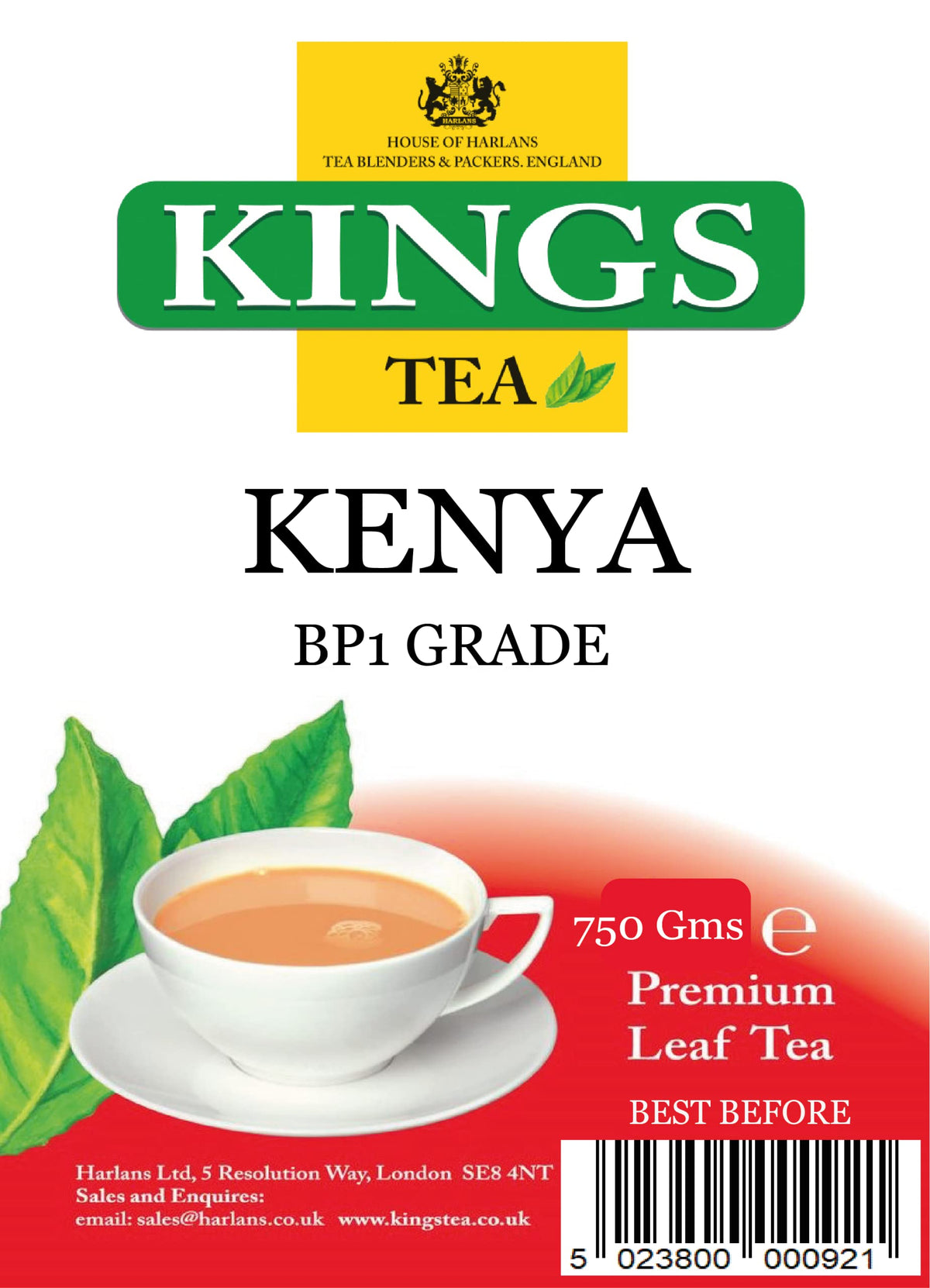 KINGS TEA BP1 GRADE KENYA LOOSE TEA 750 Grams