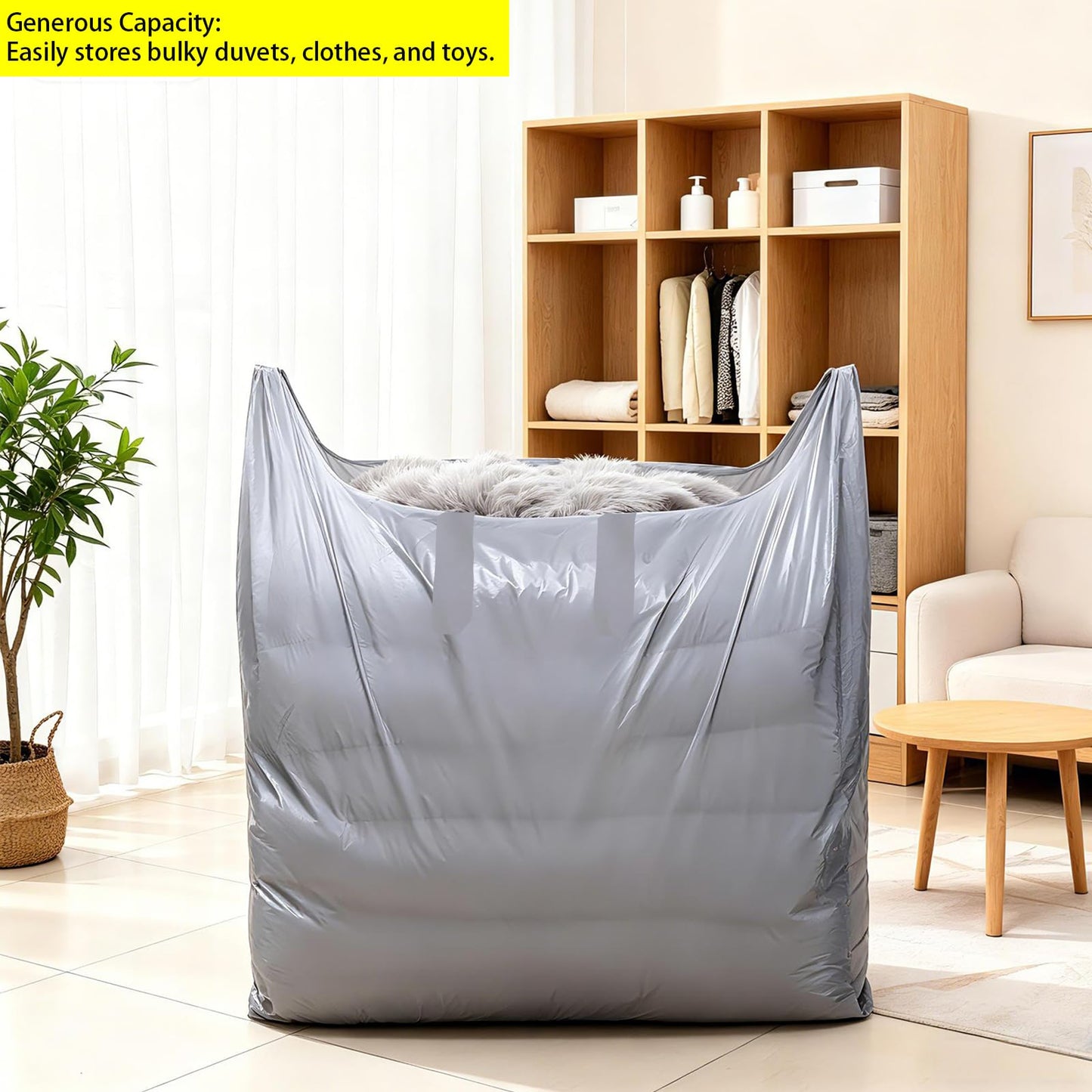 EZZLife 10PK 120L Grey Dustproof Moving Storage Bags for Clothes Bedding