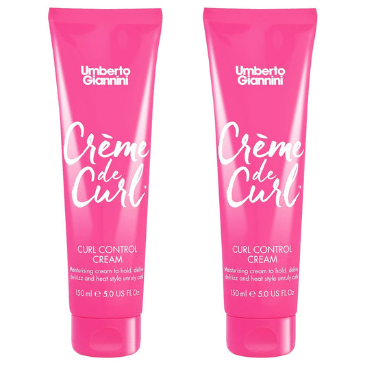 Umberto Giannini Creme De Curl Control Cream, Vegan & Cruelty Free Curl Control Cream, 150 ml, 2 Pack