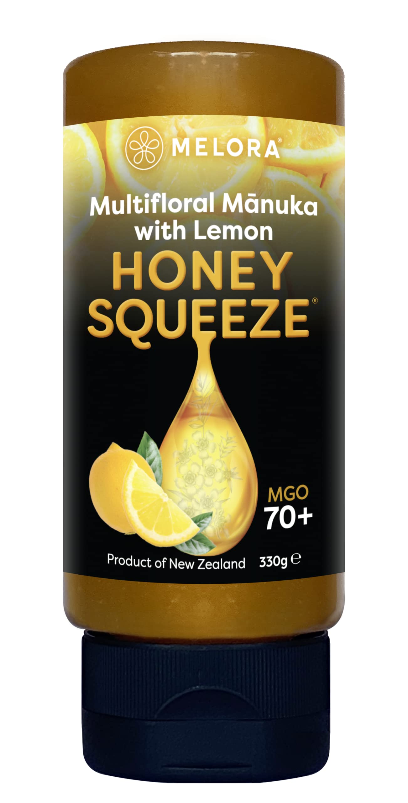 Melora 100% Pure & Certified M?nuka Honey Squeeze Bottles (Lemon)