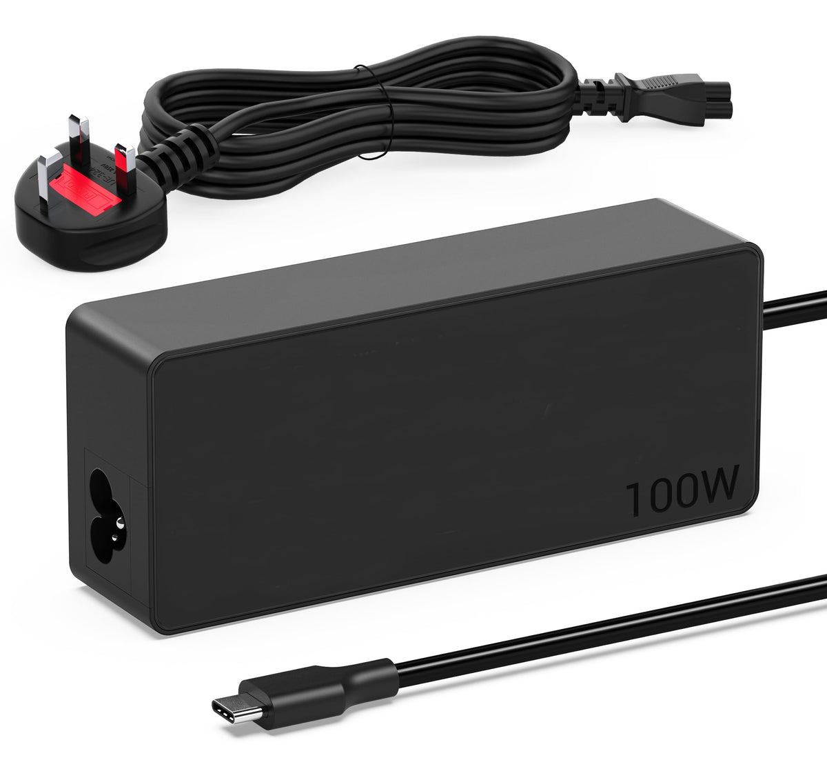 100W USB C Laptop Charger Power Adapter Compatible with Mac Book Pro/Air, Lenovo ThinkPad, Dell XPS, HP Chromebook X360, Huawei,Samsung ASUS