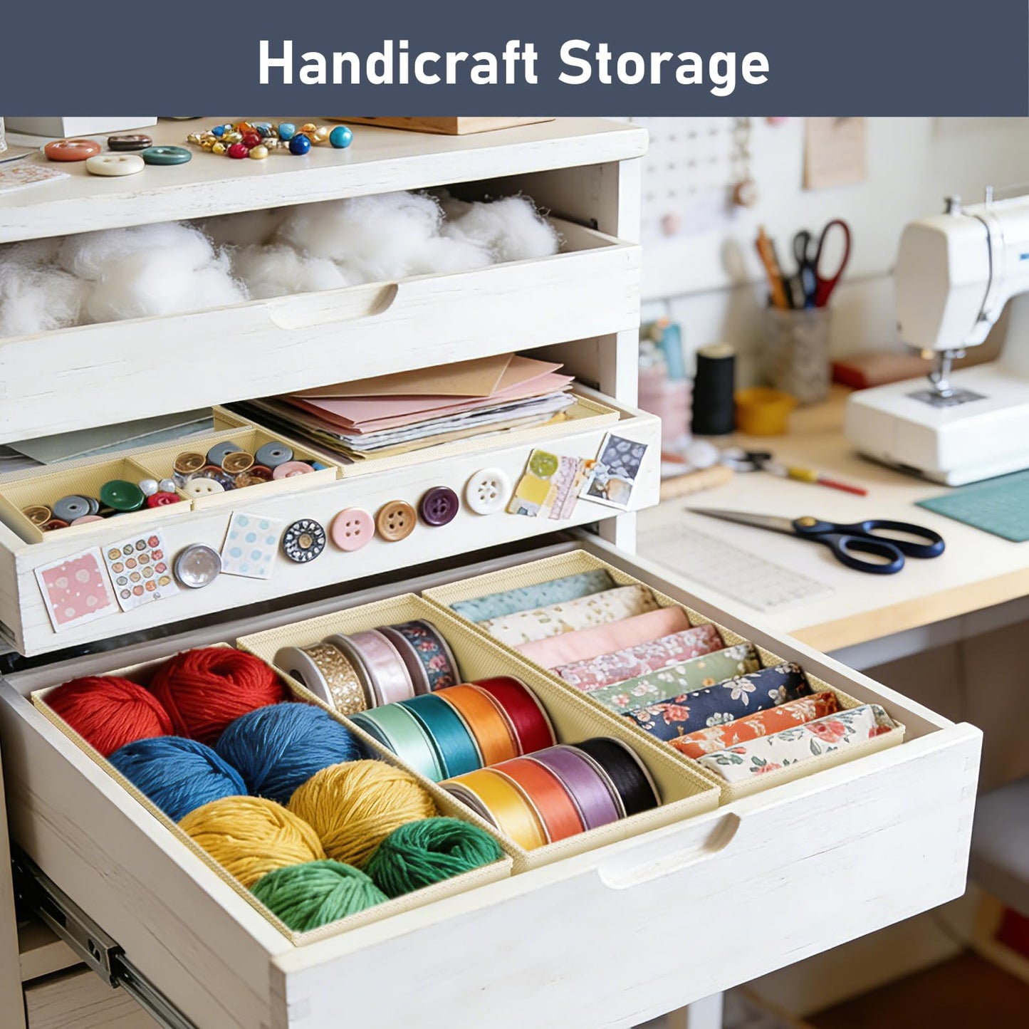 DIMJ Drawer Organisers Dividers for Clothes 12 Pack Baby Essentials Storage