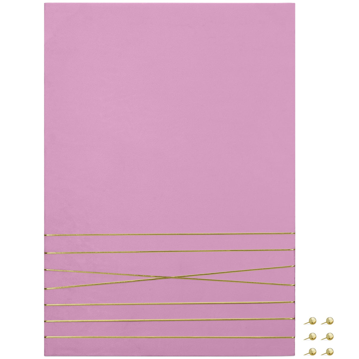 Navaris Photo Pin and Clip Board - 70 x 50cm - Velvet Board for Hanging, Pinning, Displaying Photos, Pictures for Bedroom - Contemporary Pinboard -