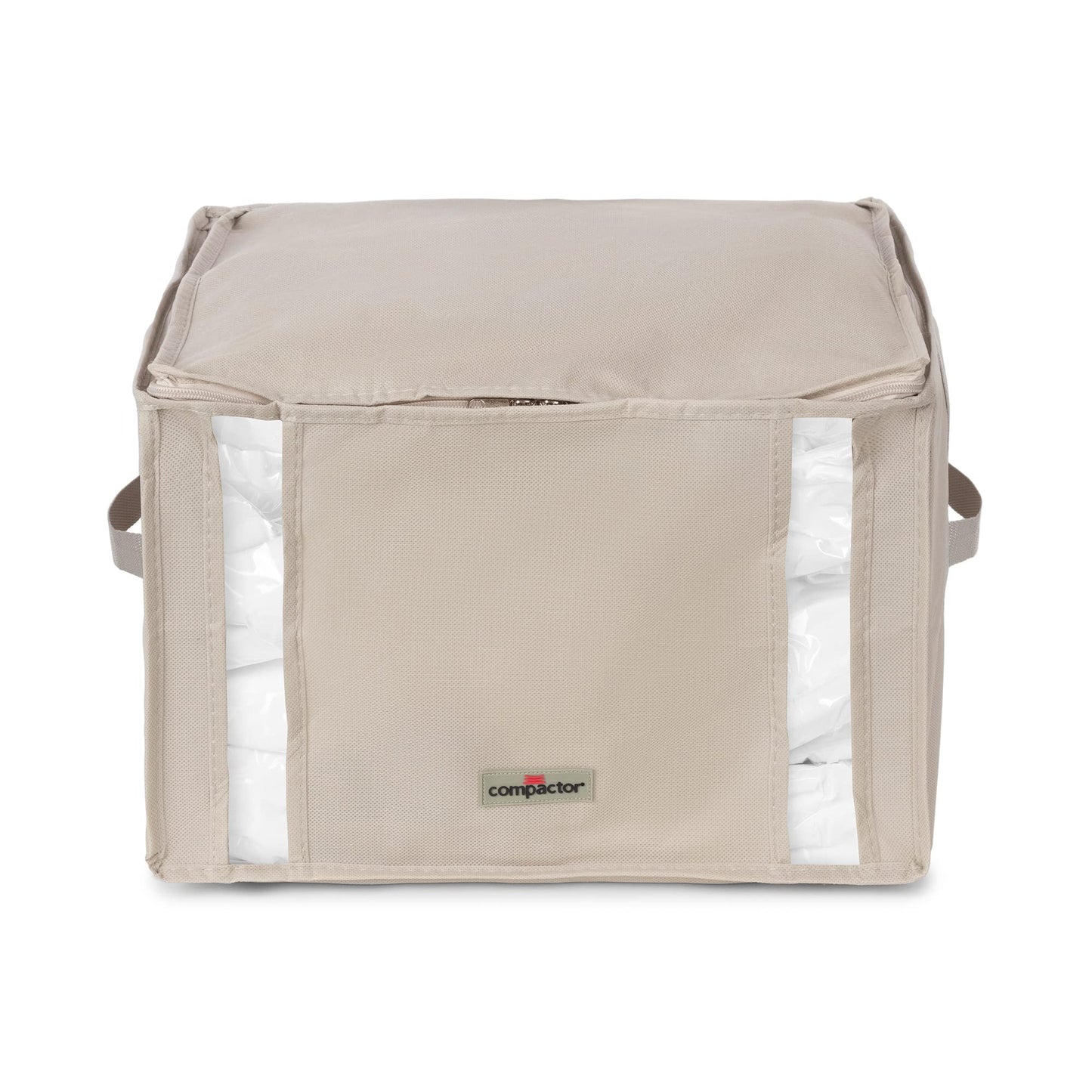 Compactor Dune 3D Semi-Rigid Vacuum Box, Medium, Beige – Space-Saving Solution (Sku: RAN7651)